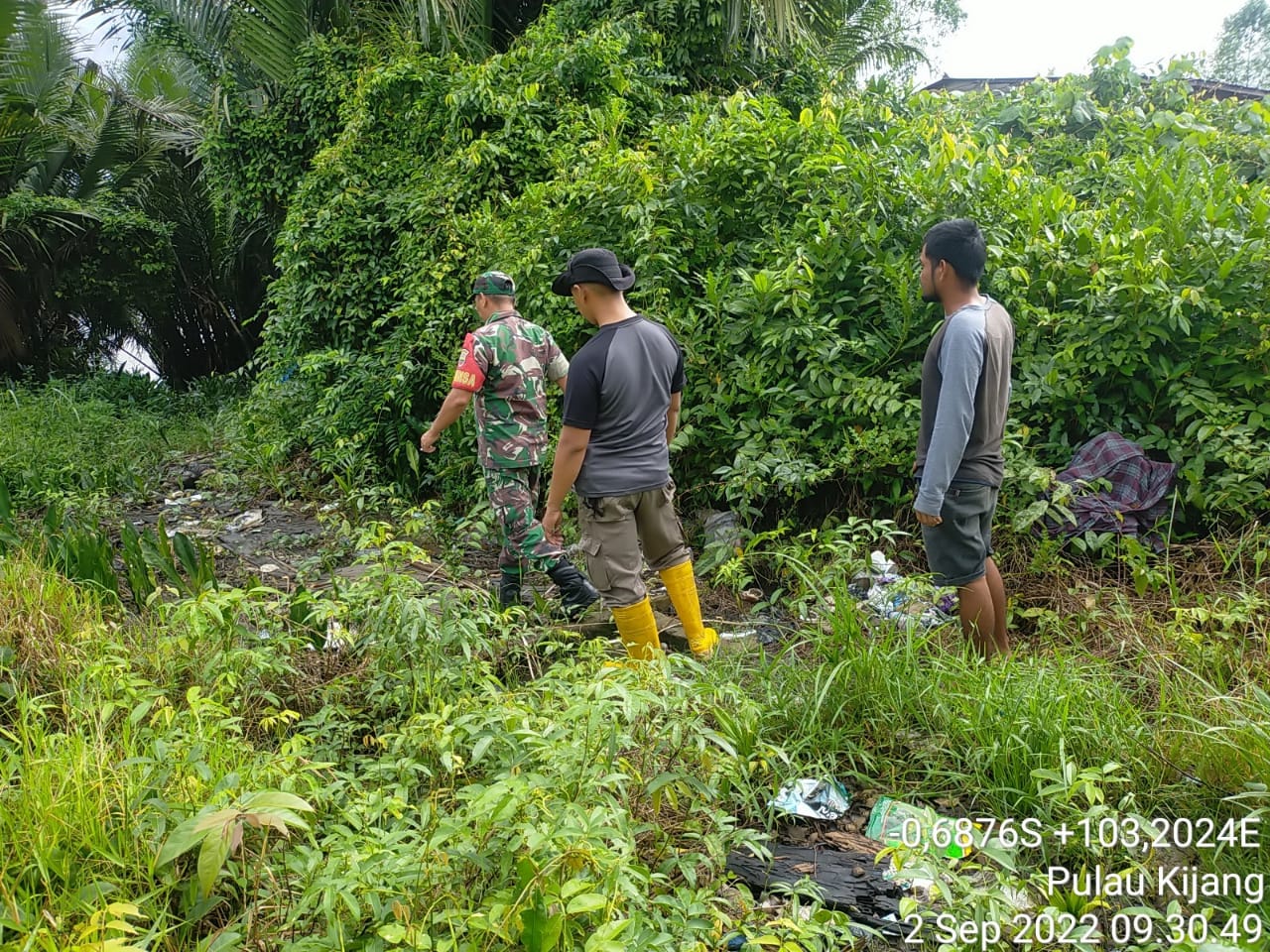 Patroli Bekas Karlahut Terus Dilakukan Oleh Babinsa Koramil 07/Reteh di Binaan