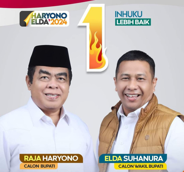 Nomor Urut 1 Menyala Inhuku Paslon Raja Haryono-Elda Suhanura Optimis Menangkan Pilkada Inhu 2024