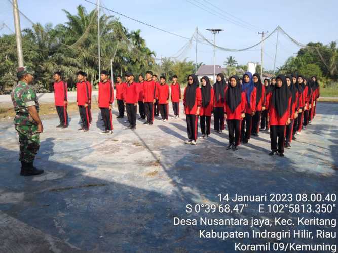 Bersama SMK Budi Mulia, Babinsa Koramil 09/Kmg Jalin Silaturahmi