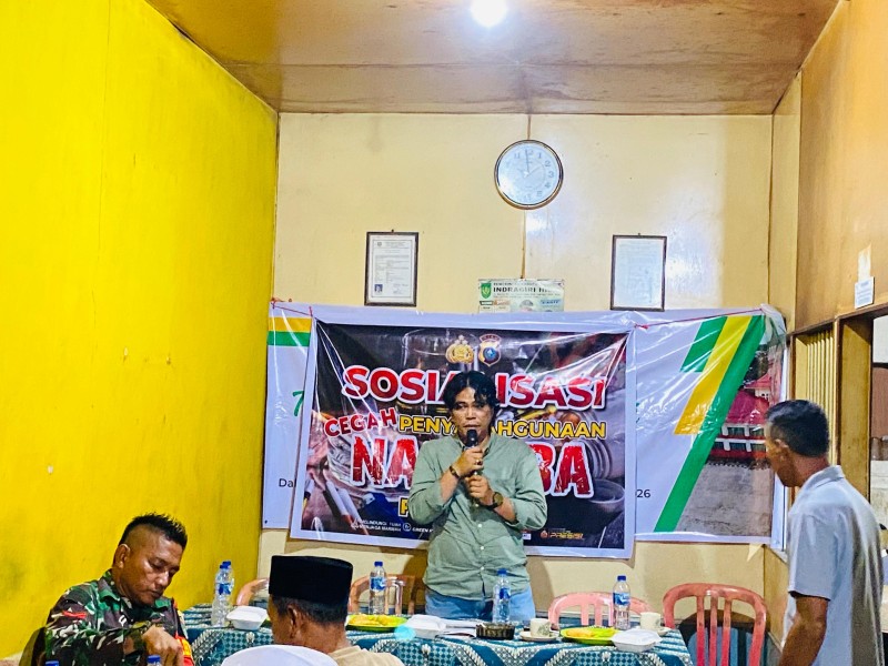 Tidak Sekadar Penyuluhan, Kapolsek Enok Tanam Benteng Diri di Sudi Mampir: Lawan Narkoba dari Warung