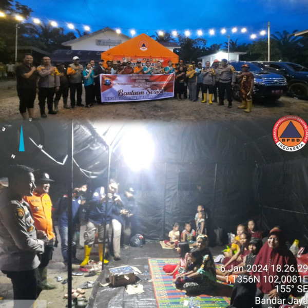 BPBD Bengkalis Terus Melakukan Pemantauan Lokasi Banjir Siak Kecil