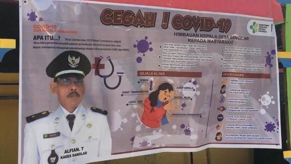 Warga Desa Sanglar Bahu Membahu Lawan Covid-19 