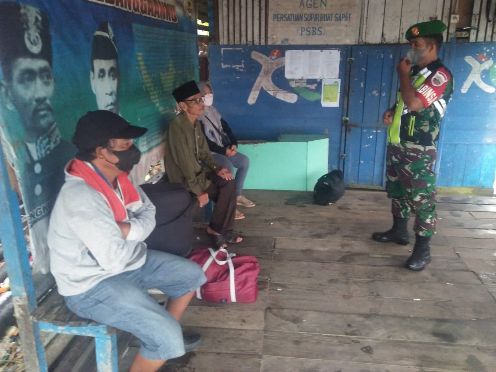 Serda Mas Yayat Aktif Tegakkan Penerapan Prokes di Pelabuhan