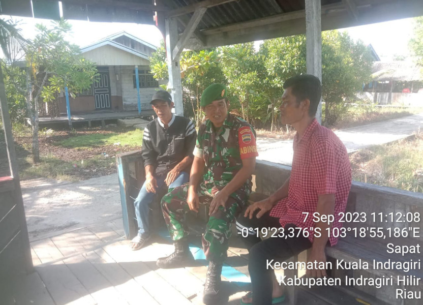 Babinsa Koramil 04/Kuindra Berikan Pemahaman dan Pencerahan Terkait Nilai-nilai Pancasila