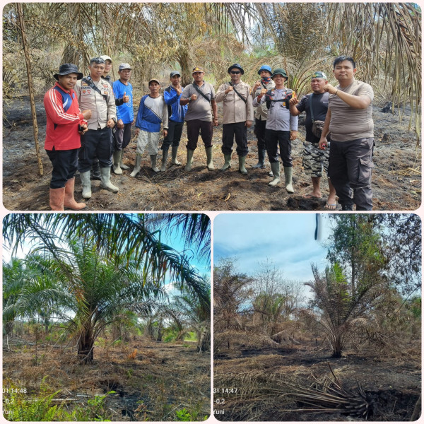 Polsek GAS Bersama Tim Gabungan Berhasil Tuntaskan Pemadaman dan Pendinginan Titik Api di Desa Rambaian