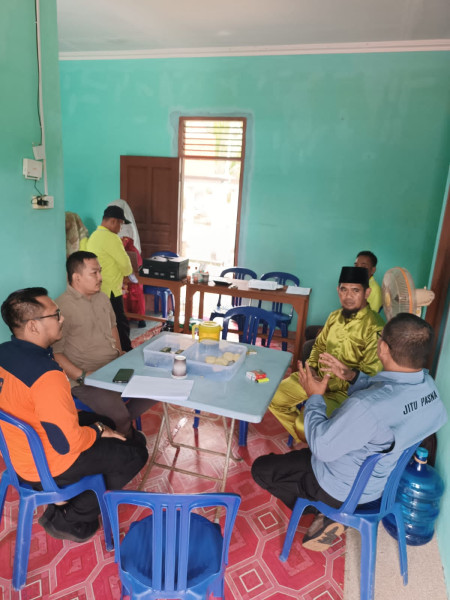 BPBD Bengkalis Hitung Cepat Kerugian Harta Benda Warga Bantan Yang Terendam Banjir