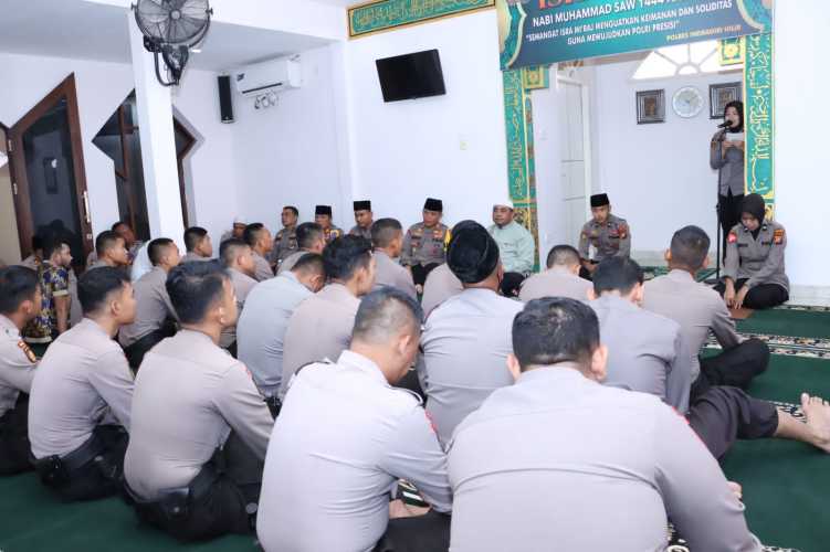 Peringati Isra'Mi'raj, Kapolres Inhil: Mari Ikuti Jejak Perjuangan Nabi Muhammad