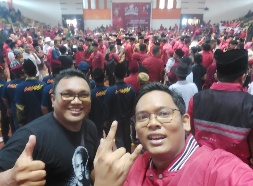 'Hujan di Pekanbaru Berwarna Merah' Halal bi halal Keluarga Besar PDI-Perjuangan Riau Dihadiri Ribuan Kader