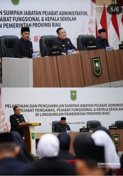 Plt Gubri Marah Besar!!  ASN Demosi dari Setwanprov Riau Jika tak Masuk di OPD Baru, Pecat!