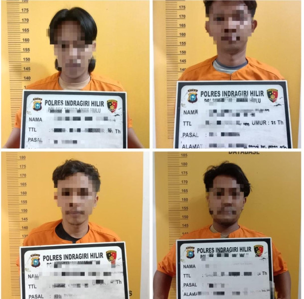 4 orang Pelaku Pengeroyokan Terhadap Wartawan di Inhil Berhasil Diamankan