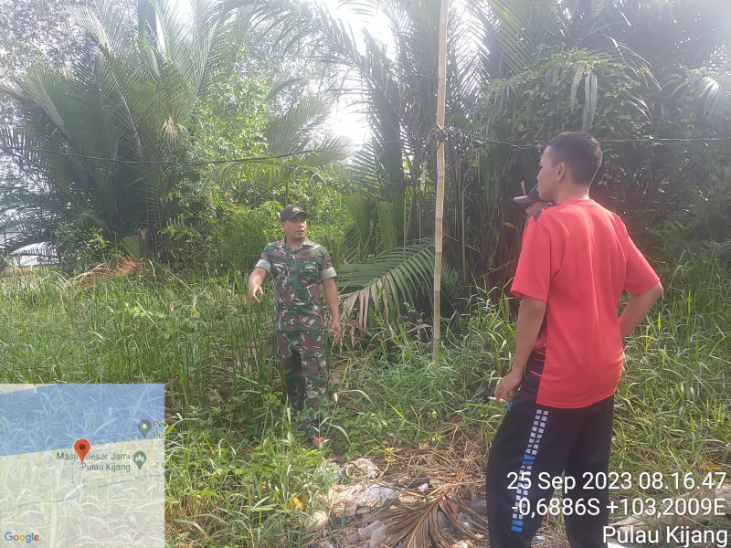 Sosialisasi dan Patroli Karhutla Terus Rutin Dilaksanakan Oleh Babinsa Koramil 07/Reteh