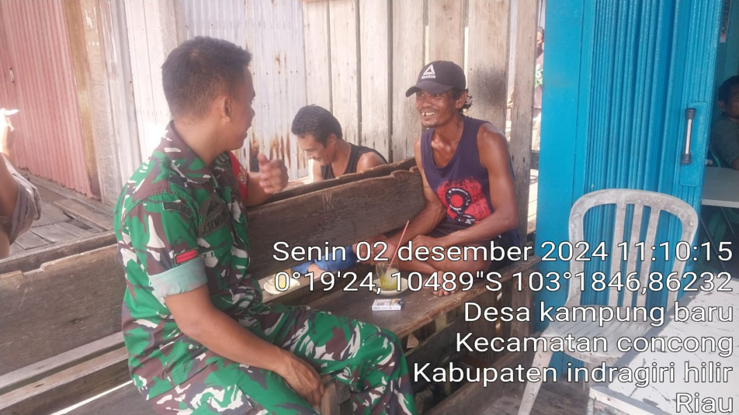 Pasca Pilkada, Babinsa Koramil 04/Kuindra Berikan Ucapan Terimakasih Kepada Masyarakat