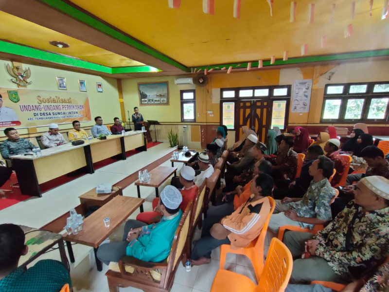 Pemdes Sungai Intan Sosialisasikan Undang Undang Perkawinan