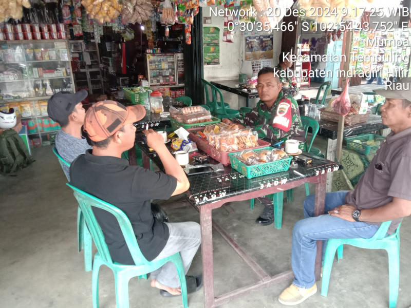 Tingkatkan Kemitraan Yang Kuat Babinsa Koramil 03/Tpl Laksanakan Komunikasi Sosial Bersama Tokoh Pemuda