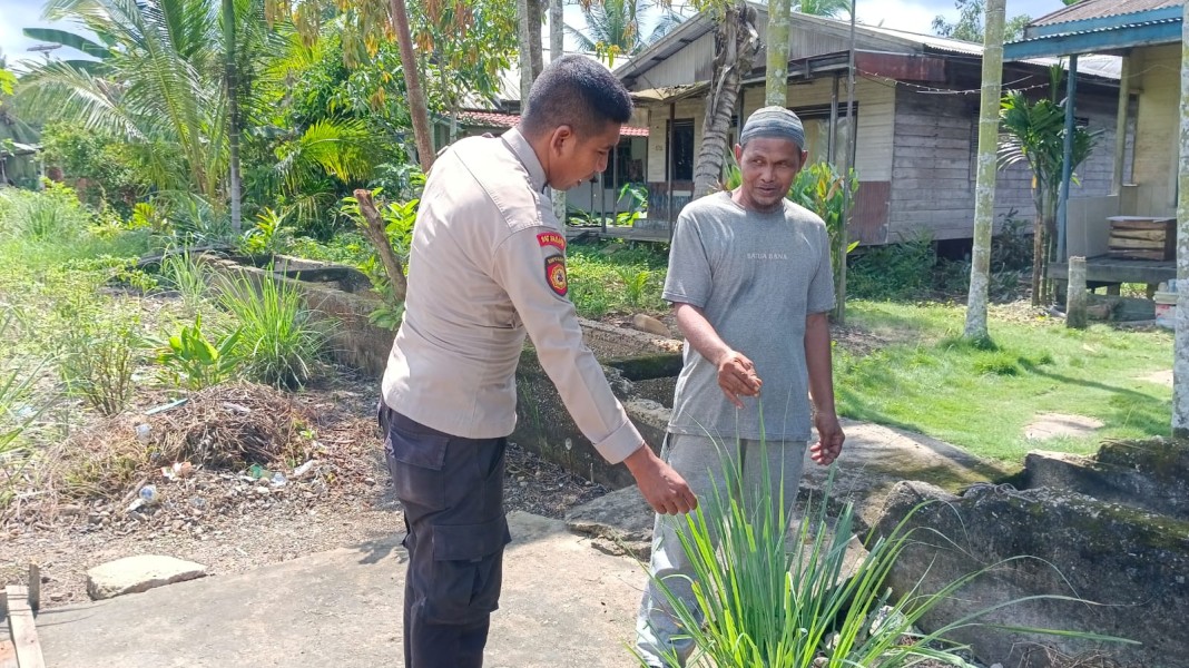 Dari Cabe Hingga Jahe, Personil Polsek Enok Dampingi Warga Enok Wujudkan Swasembada Pangan