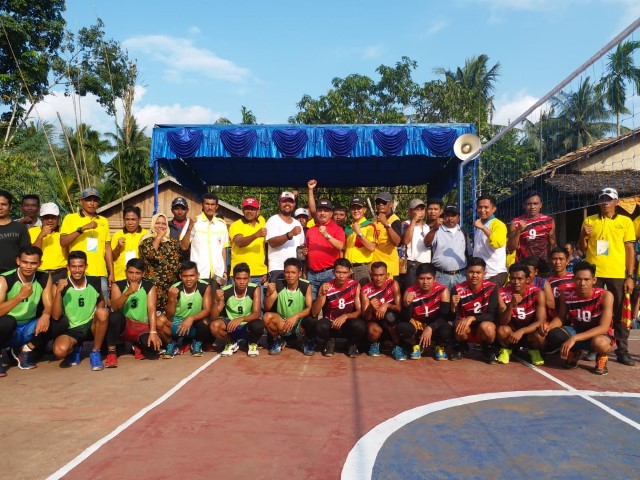 Sekda Inhil Tutup Secara Resmi Turnamen Bola Voly PSM Cup 2019