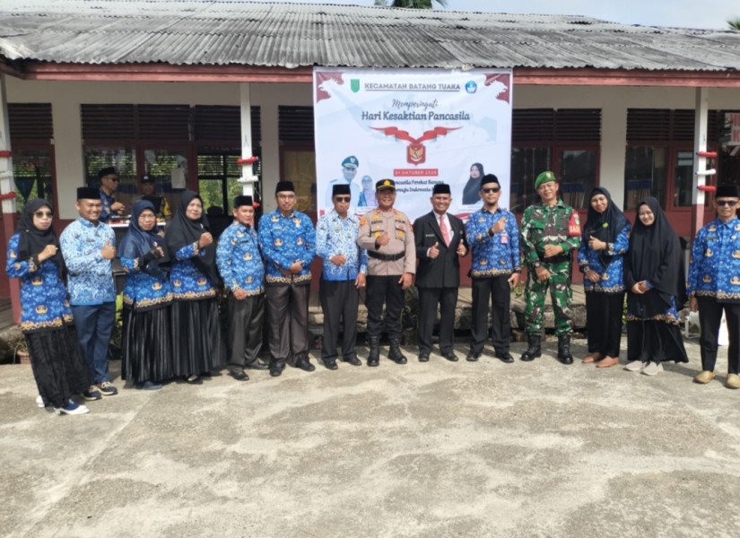 Kapolsek Batang Tuaka IPTU Andrianto Ikuti Upacara Hari Kesaktian Pancasila, Berikut Pesan-pesannya