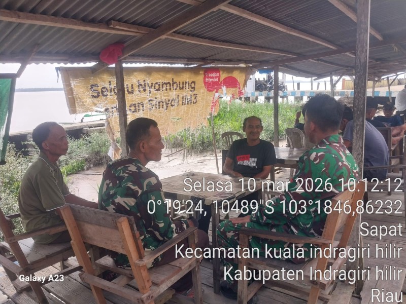 Kegiatan Komsos Ciptakan Saling Asah, Asih, dan Asuh Babinsa Koramil 04/Kuindra