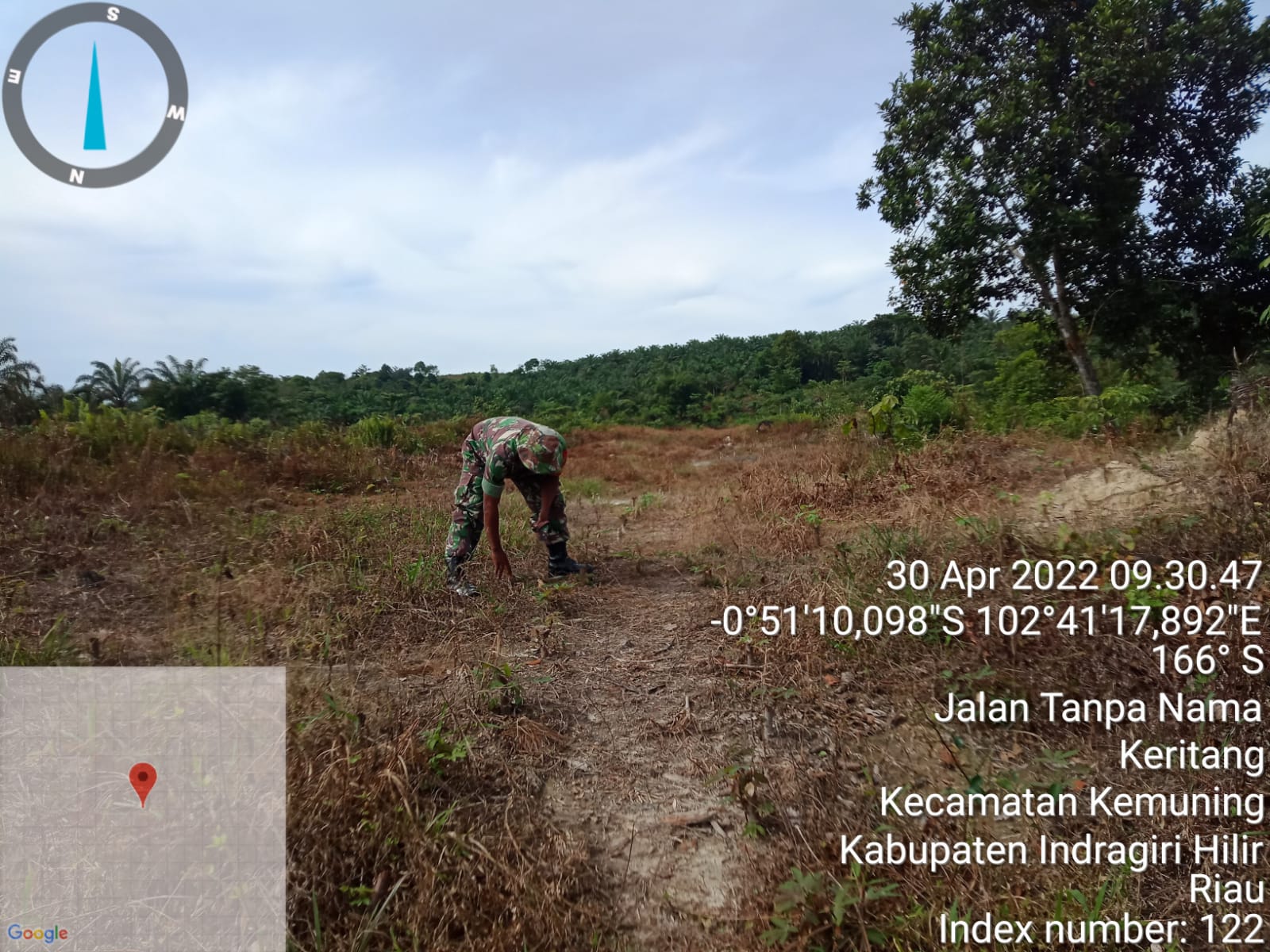 Koramil 09/Kemuning Lakukan Progres Program Ketahanan Pangan