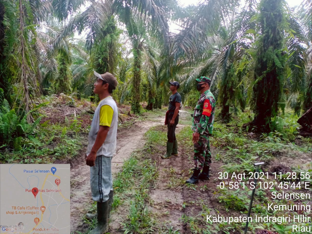 Cegah Karhutla, Sertu Junaidi Lakukan Patroli Karhutla Diwilayah Binaan