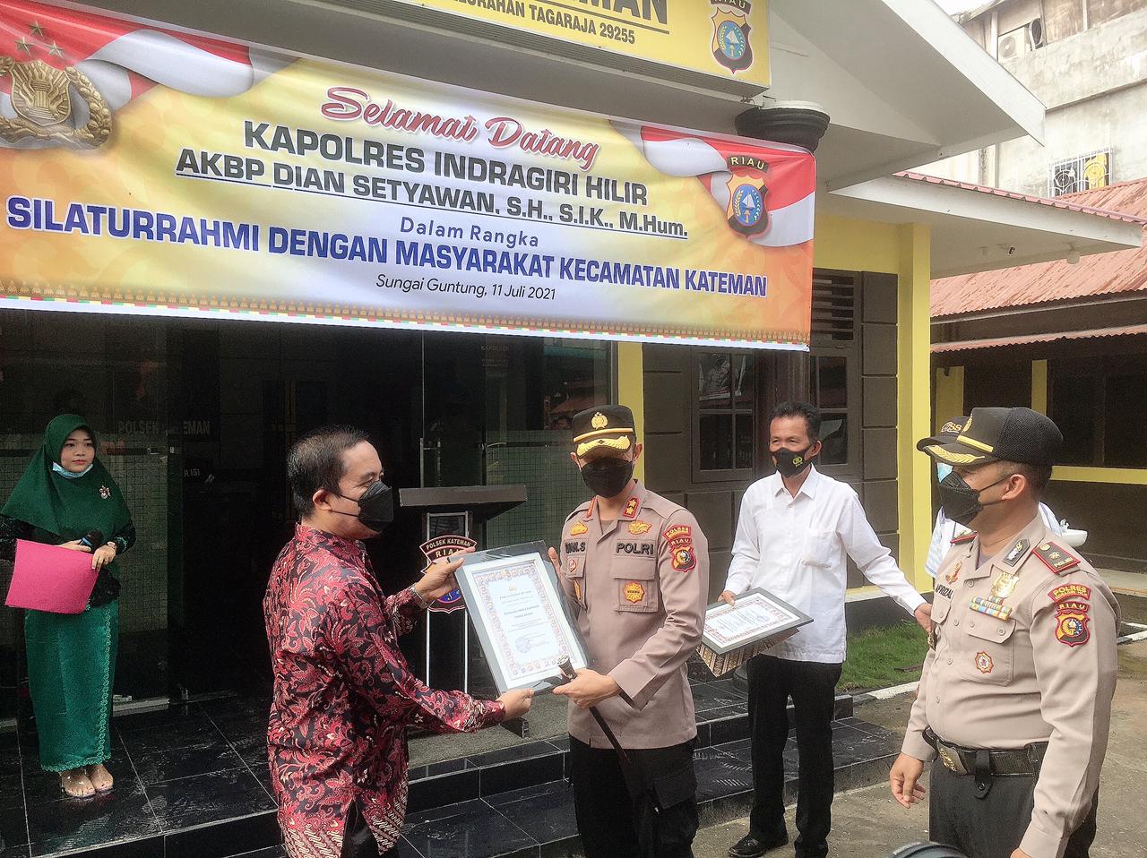 Hibah dari Sambu Group Diresmikan Kapolres Inhil