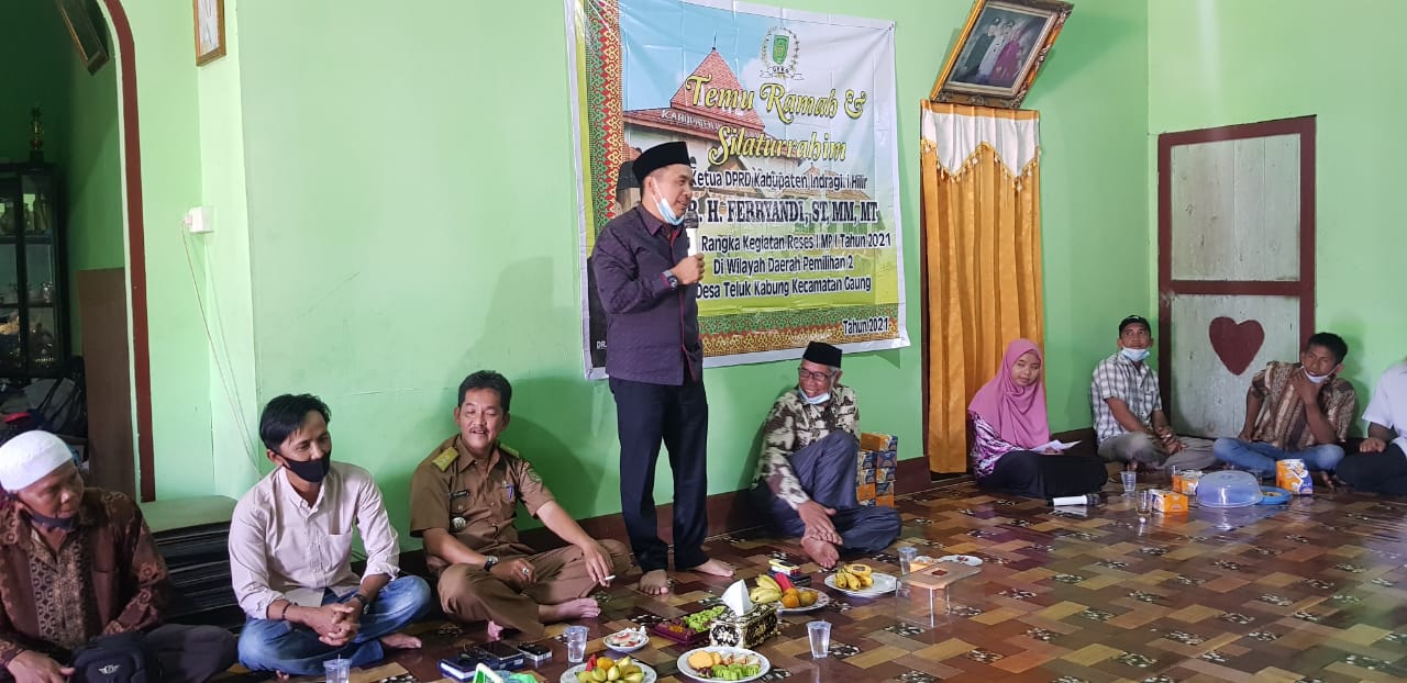 Reses di Teluk Kabung, Warga Doakan Ferryandi Agar Terus Berkarya untuk Inhil