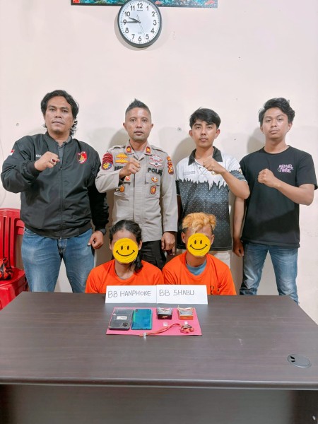 Sikat Habis! Polsek Enok Borgol Pengedar Narkoba, Barang Bukti dalam Kotak Rokok Dibongkar Paksa