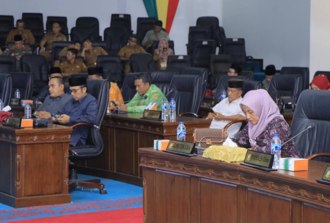 PJ Bupati Kampar Sampaikan Rancangan Ranperda APBD Tahun 2024