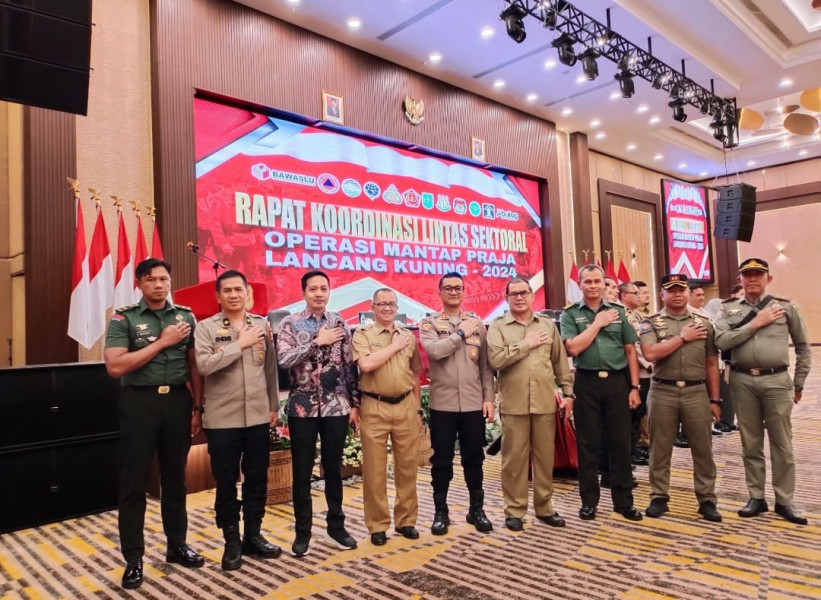 Kapolres Inhil Hadiri Rakor Lintas Sektoral Operasi Mantap Praja Lancang Kuning