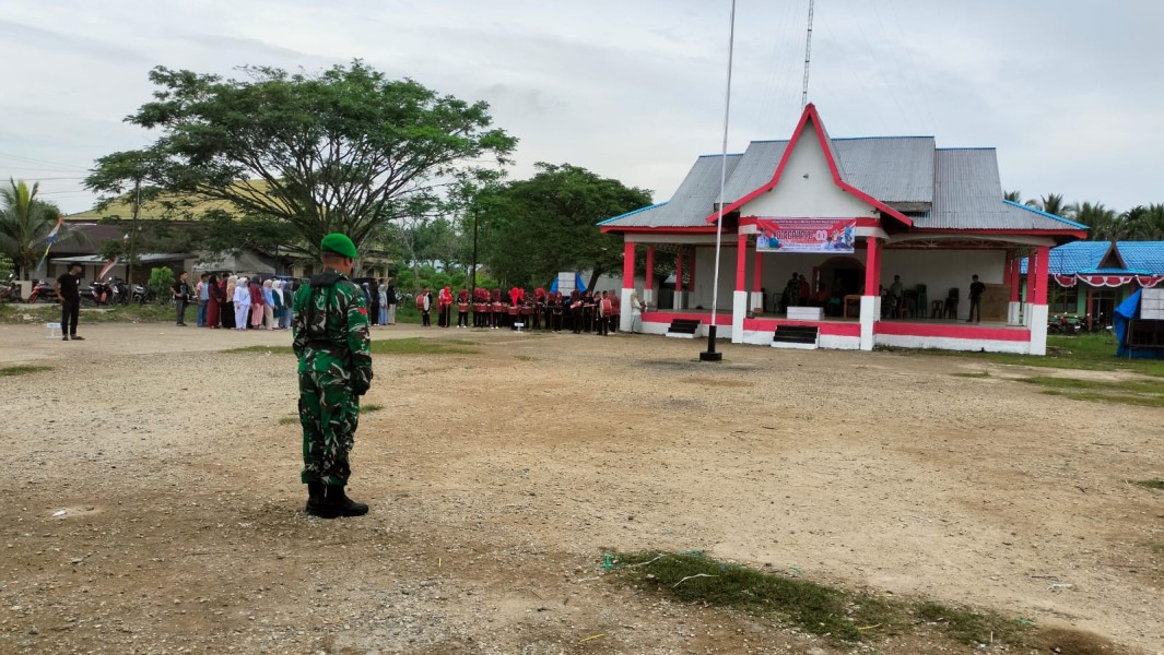 Gladi Bersih Upacara Peringatan HUT RI Ke - 80 Kecamatan Gaung Anak Serka