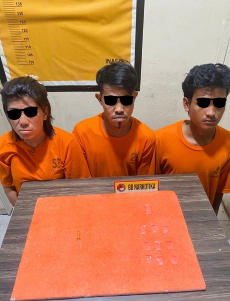 Polisi Ringkus IRT dan Koleganya pengedar Sabu di Sungai Beringin