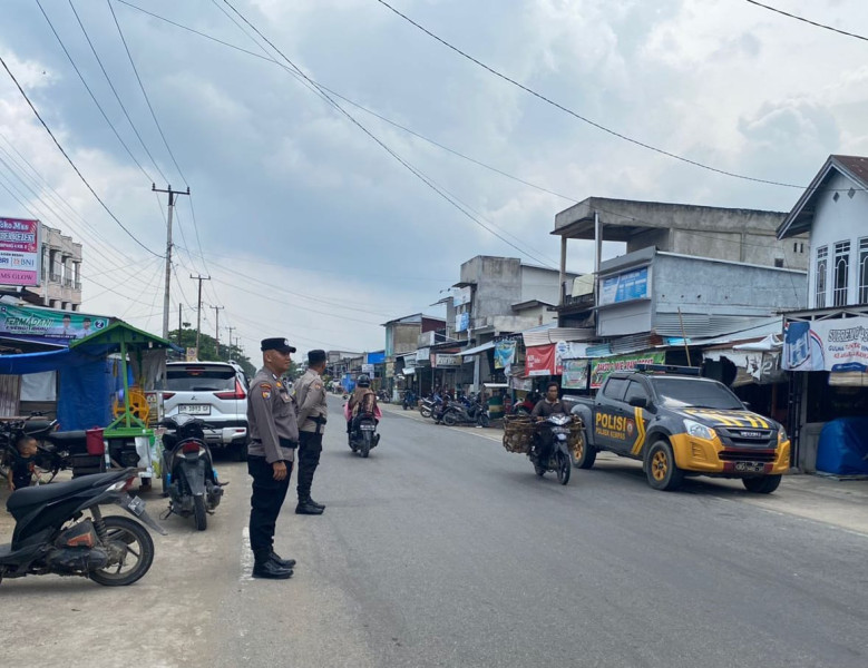 Polsek Kempas Ajak Masyarakat Ciptakan Kamtibmas Jelang Pelantikan Presiden dan Wakil Presiden Terpilih