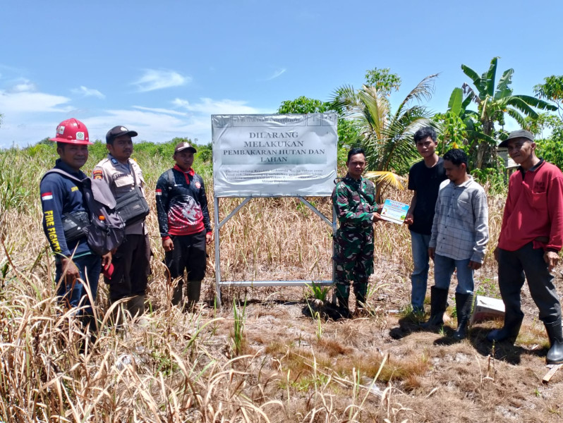 Patroli Serta Sosialisasi dan Himbauan Terkait Larangan Membuka Lahan dan Hutan Dengan Cara di Bakar