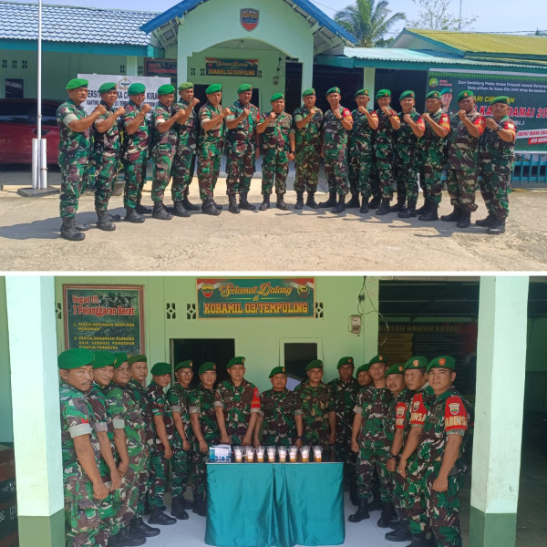 Jam Komandan, Danramil 03/Tpl Tekankan Netralitas TNI Serta Hindari Narkoba