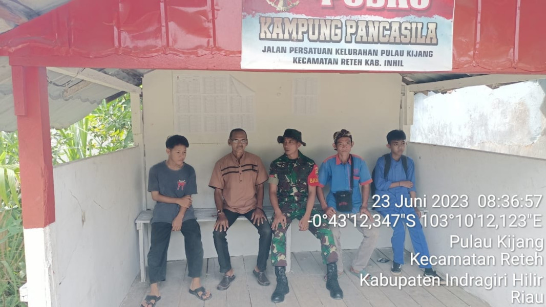 Koramil 07/Reteh Terus Tingkatkan Komsos dan Jalin Silaturrahmi Antar Sesama