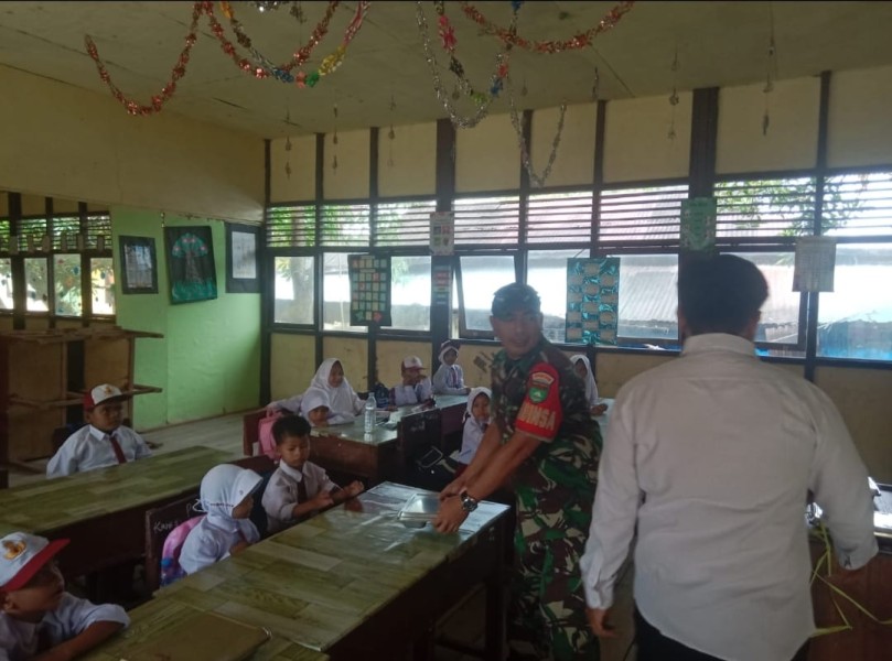 Babinsa Intens Pendampingan Kegiatan Makan Bergizi Gratis di Pulau Kijang