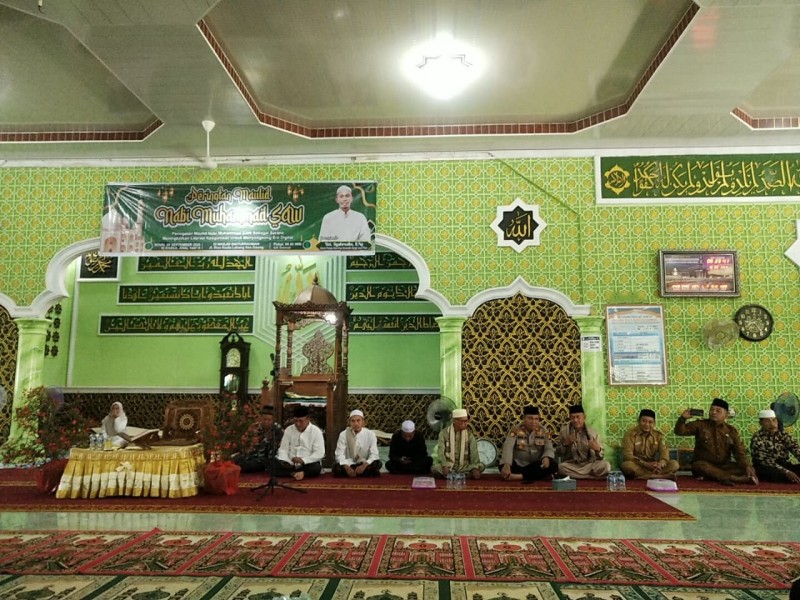 Kapolsek Gaung; Kegiatan Maulid Nabi Muhammad SAW: Upaya Meningkatkan Kesadaran dan Keakraban Masyaraka