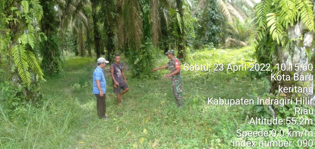 Serka Harianto Malau Lakukan Himbauan Terkait Karhutla di Wilayah Kotabaru