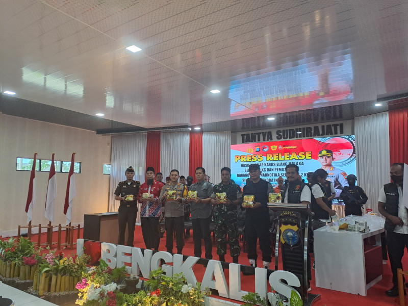 Kapolres Bengkalis : Jangan Tergiur Sebagai Kurir Narkoba Karena Upah Besar, Sanksinya Berat.