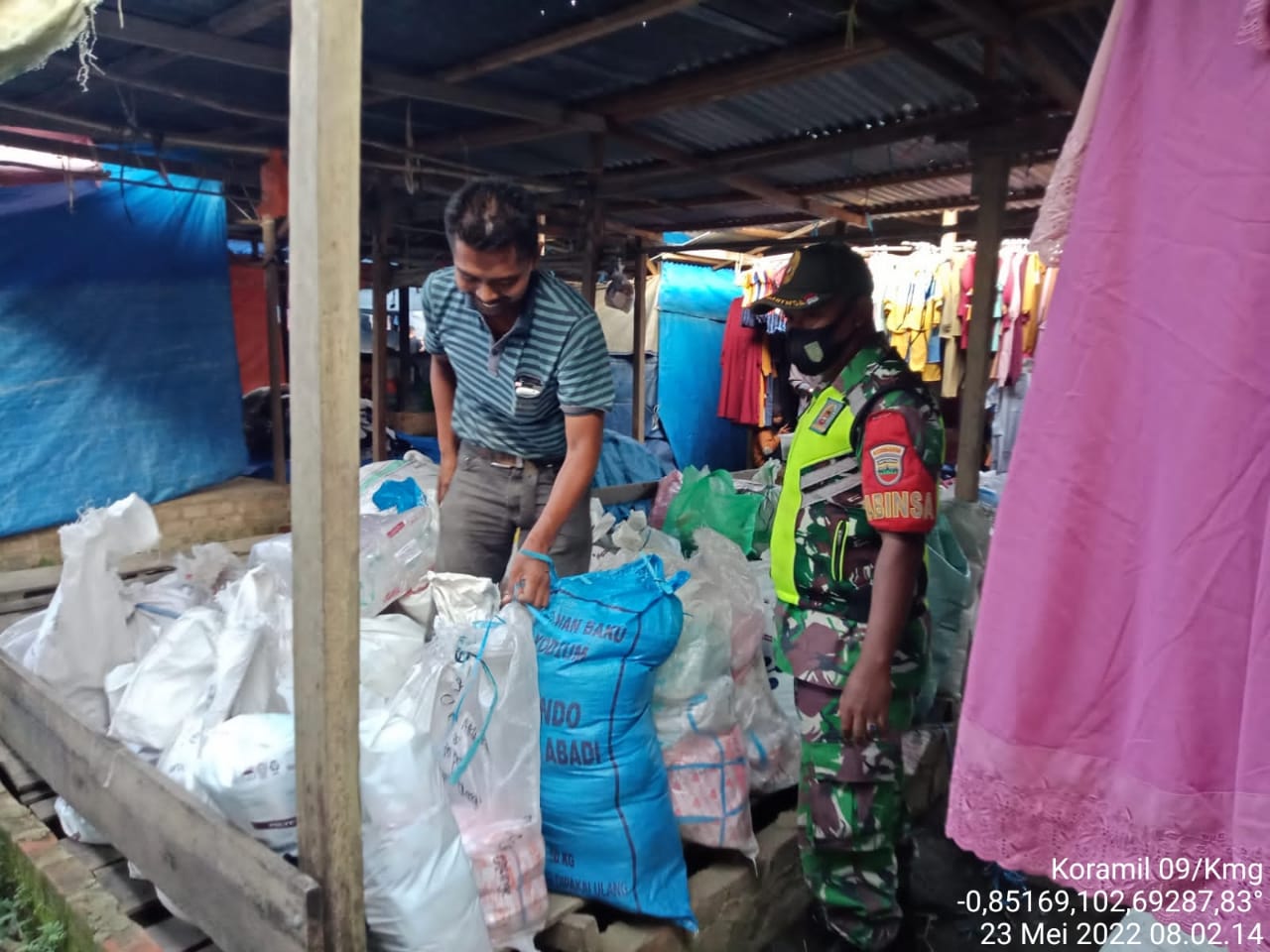 Patuhi Prokes, Serka M. Ridwan Aktif Lakukan Sosialisasi Disiplin Protokol Kesehatan