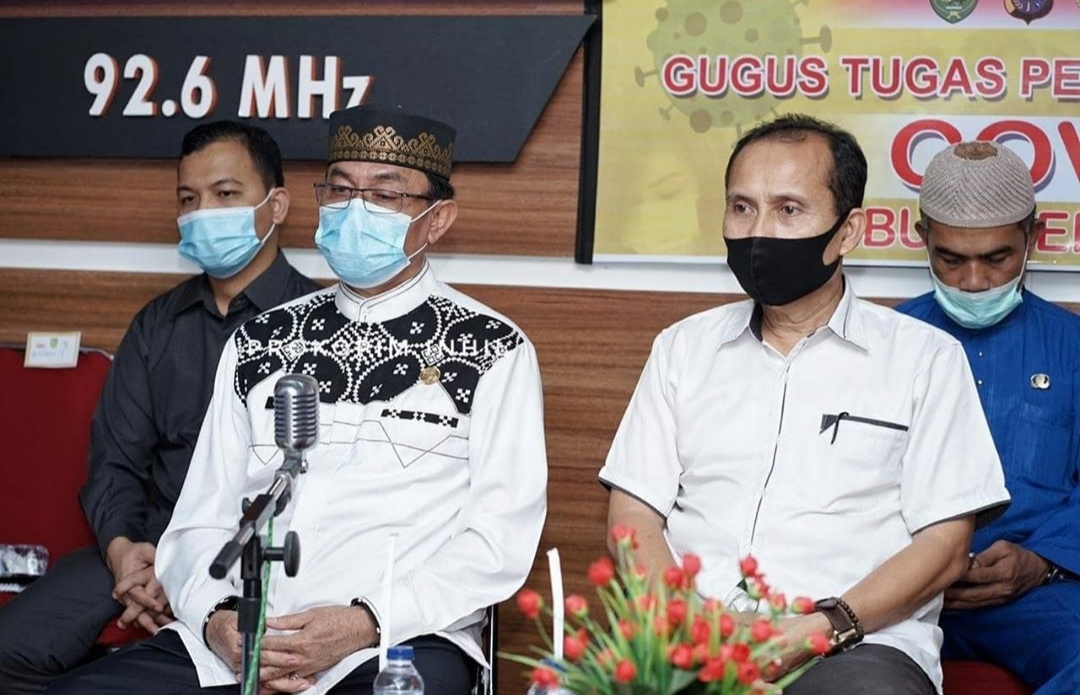 Bupati HM Wardan Ikuti Launching Virtual Mata Bansos oleh Gubri