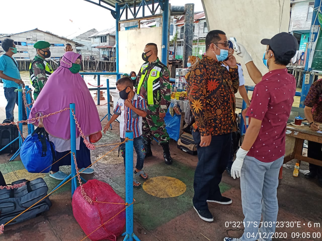 Penegakan Protkes di Pelabuhan Kuala Enok, Ini Kata Koramil 02/Tanah Merah