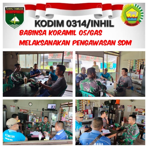 Babinsa Koramil 05/GAS Kopda Rido Laksanakan Pengawasan SDM di Wilayah Binaan