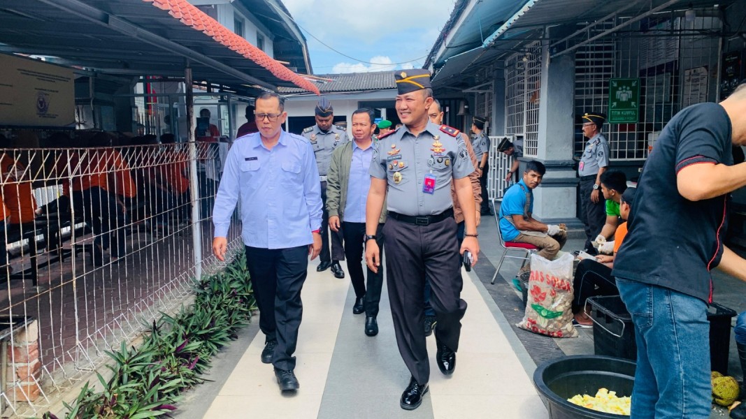 Dukung Program Ketahanan Pangan Nasional, Rutan Kelas I Tanjungpinang Panen 150 Kg Sayur Kangkung
