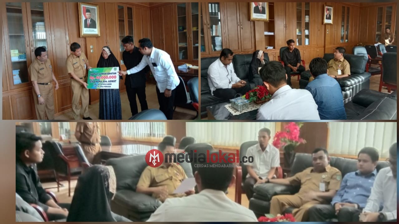 BPJamsotek Rokan Hulu  Bayar Klaim JKM Rp42 Juta Diterima Ahli Waris