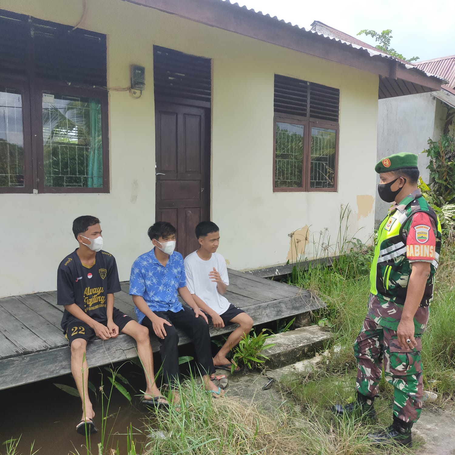 Serda Denny. S Tegakkan Prokes Di Wilayah Binaan