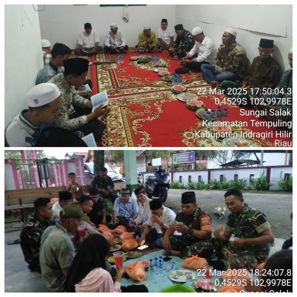 Jalin Silaturahmi, Koramil 03/Tempuling Gelar Buka Puasa Bersama