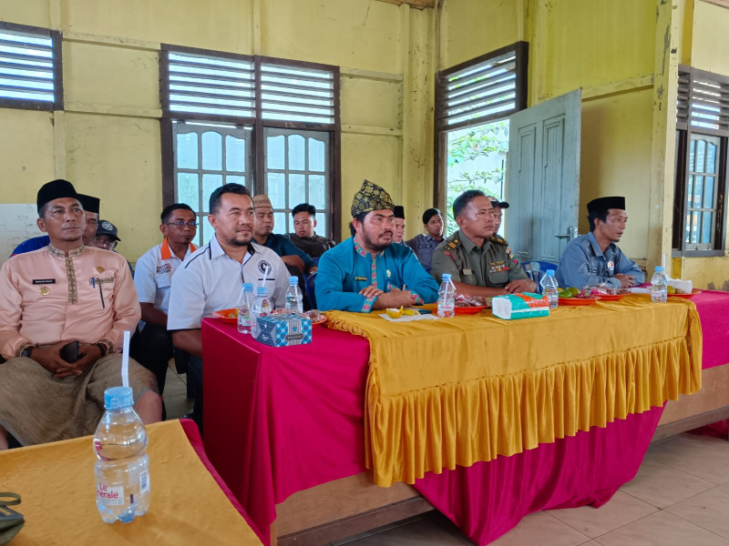 Babinsa Koramil 09/Kemuning Hadiri Rapat Pleno Terbuka Tingkat Kecamatan Keritang Melaporkan Perubahan Akhir dari Pendataan PPS