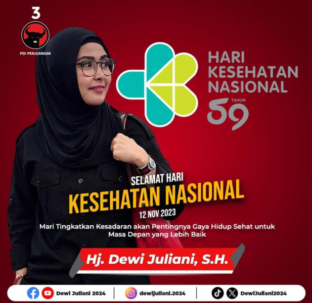 HKN 2023, Dewi Juliani Tegaskan Jaga Kesehatan Sebagai Investasi Terbaik