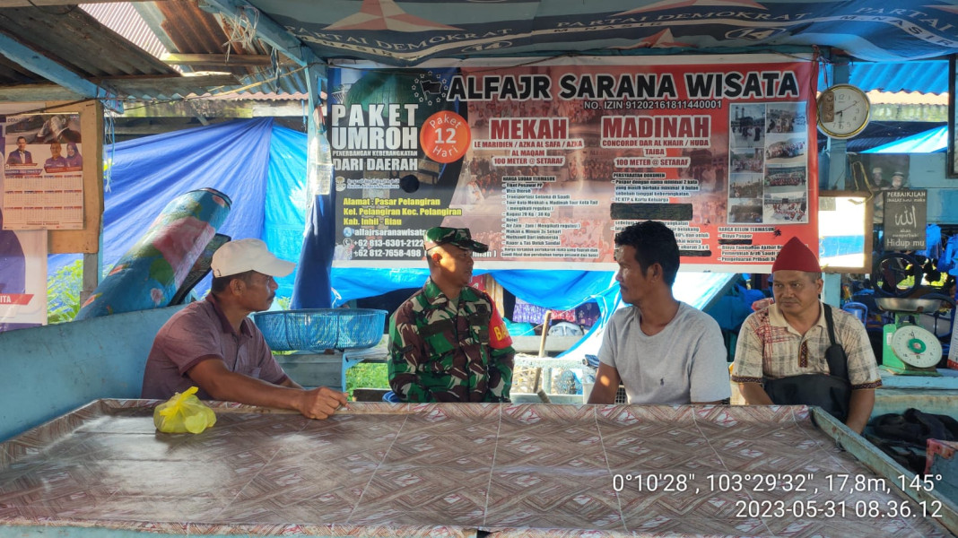 Jalin Keakraban Melalui Komsos Koramil 10/Pelangiran Dengan Duduk Bersama Warga Binaan